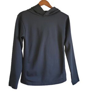 Bella Seamless Women's Black Long Sleeve hooded Stretch Top Size One Style #IT28